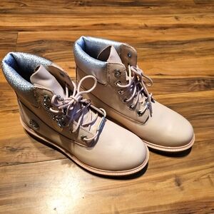 Women Timberland Heritage 6in Waterproof Boot Lt Pink Full Grain